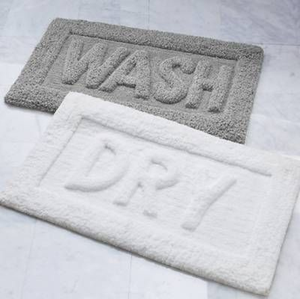 Tapis de bain en laine tuftée de coton doux de luxe motif ovale touffeté à la main et lavable en machine pour la maison ou l'hôtel tapis de bain en laine tuftée - Product Image 1