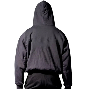 Men's High Quality Cotton French Terry Oversize Hoodie <b>Thick</b> <b>Fleece</b> Drop Shoulder Plain Dyed Customizable Design for Winter Use - Product Image 1