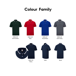 Microfibra Premium Unisex para Polo M40 160gsm Transpirable Entrenamiento Baju para Polo Sukan Casual Diseño Sólido para Adultos - Product Image 5