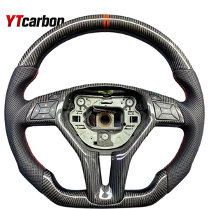 Volante Sportivo in Fibra di Carbonio e Pelle Scamosciata Italiana YTcarbon per Mercedes CLS Classe <span class=keywords><strong>C218</strong></span>, Classe E W212, Classe GLA X156, GLK X204 - Product Image 2