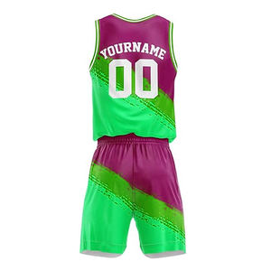 Ensemble d'uniformes de basket-ball à impression par transfert thermique pour hommes BSCI Short d'été respirant grande taille vêtements d'entraînement en équipe - Product Image 3