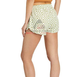 Pantalones cortos de cintura alta para mujer de fabricante profesional 100% algodón transpirable-En venta - Product Image 4