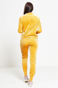 Traje de terciopelo para mujer, ropa cálida hecha a medida, baja cantidad mínima, invierno, 2023 - Product Image 5