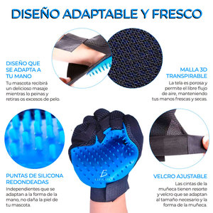 Set di Guanti per la Rimozione dei Peli degli Animali Domestici, Strumenti di Toelettatura Premium con Silicone Morbido e Poliestere, Taglia Personalizzabile per Cani - Product Image 4