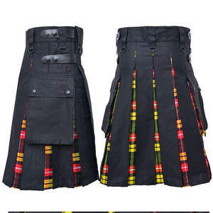 Nouveau kilt écossais hybride utilitaire pour homme, design personnalisé, vente en gros, acrylique et laine, logo personnalisé - Prix avantageux ! - Product Image 6