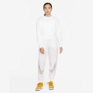 Sweat-shirt à capuche décontracté doublé en tissu éponge AL24321 pour femme, nouvelle collection printemps-automne-hiver, couleur unie, coupe ample et respirante - Product Image 6