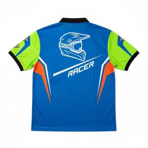 เสื้อโปโลผู้ชายไซส์ใหญ่สำหรับฤดูร้อน ลายทีมแข่งรถ F1 แบบระเหิดสี ดีไซน์ระบายอากาศ ผ้าฝ้าย % - Product Image 3