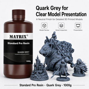 Résine photopolymère UV standard Pro 385-405nm pour imprimantes 3D LCD, miniatures détaillées, modèles de présentation et packs de 1000g - Product Image 6