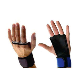 Empuñaduras redondas de cuero de 3 agujeros de alta calidad personalizadas, correas elásticas de 16 pulgadas por 2 pulgadas con cortes especiales en los agujeros para los dedos - Product Image 4