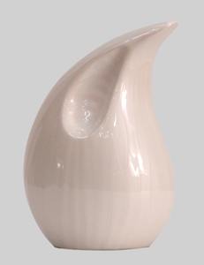 Urna Funeraria Ovalada Contemporánea Hecha a Mano para Mascotas, 60 Pulgadas Cúbicas, 1.1 Litros, de Aluminio, para Cenizas Humanas o de Mascotas - Product Image 1