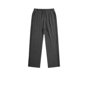 Wholesale 100% Good Quality Casual Unisex Sweatpants Custom <b>Men</b> Clothing Cotton Jogger Slit <b>Sports</b> Pants Vintage Washed <b>Trousers</b> - Product Image 4