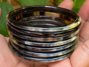 Brazalete de Moda Personalizable de Cuerno de Búfalo Colorido, Brazaletes de Cuerno a la Moda - Product Image 2