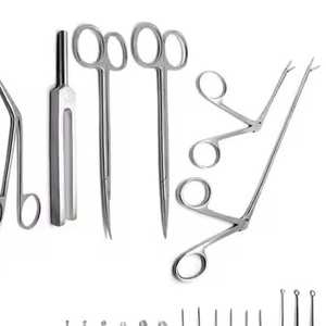 El mejor fabricante de curetas de cera para oídos ENT, juego de 35 pinzas, tijeras, retractores, acero inoxidable esterilizable en autoclave de grado quirúrgico Manual - Product Image 5