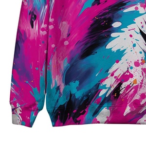 Sudadera con Capucha Sublimada para Hombre, Color Rosa, de Alta Calidad, Superventas, Talla Grande, Unisex, Transpirable, con Logotipo Personalizado en la Parte Delantera - Product Image 4