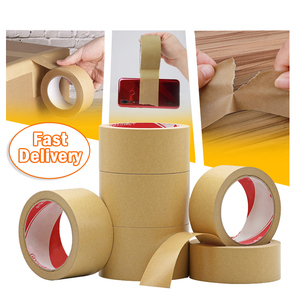 Sailing Pressure Sensitive 3 Inch 2 Inch 300 Meters Custom Kraft Paper Packing Brown <b>Tape</b> For Packaging - Product Image 4