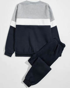 ชุดวอร์มผ้าฝ้ายขนแกะ2ชิ้นเป็นมิตรต่อสิ่งแวดล้อมเสื้อผ้ากันลมสำหรับฤดูหนาวขนาดใหญ่พิเศษ - Product Image 2