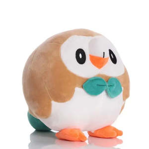 Llavero y Bolsa de Peluche de Rowlet Marrón de Pokémon, Súper Suaves, de Algodón, para Niños y Promociones, Relleno de Algodón PP - Product Image 2