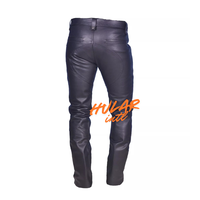 Pantalon empilé personnalisé pour homme en satin vintage, imperméable, écologique, style punk hip-hop avec patch brodé