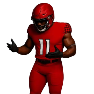 Camiseta de Fútbol Americano Unisex al por Mayor |   Uniforme de Manga Corta de Alta Calidad 100% Poliéster, Servicio OEM, Logotipo Personalizado - Product Image 4