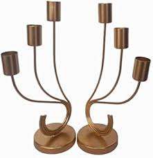 Bougeoir cylindrique en acier inoxydable doré fait à la main, taille personnalisée pour les bougies décoratives à la maison - Product Image 2