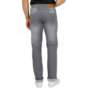 กางเกงยีนส์สำหรับผู้ชายผ้าคอตตอน100% ลำลองมีกระดุมน้ำหนักเบาตรงกลางปิดด้านหน้าสำหรับใส่วิ่งมีบริการ OEM - Product Image 3