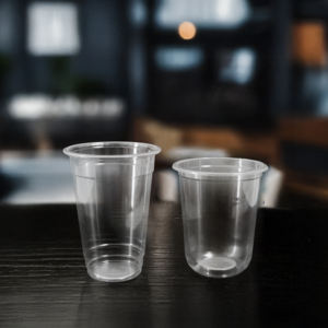 Vasos de plástico desechables transparentes de alta calidad 14/16/24oz bebidas de pared simple/café/tazas para servir jugo con tapas tamaño de 95mm - Product Image 6