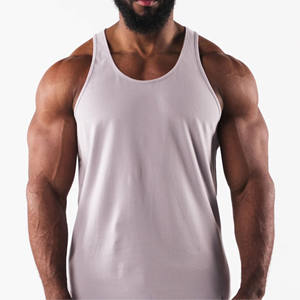 Camiseta sin mangas ligera informal atlética para hombre, suave, transpirable, de secado rápido, personalizada, ODM, estirable para gimnasio, entrenamiento, Fitness - Product Image 1