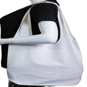 Bolso de mano de algodón orgánico reciclado 100% ecológico para mujer, bolso de compras con letras MOQ bajas impresas con logotipo personalizado - Product Image 1