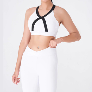 Custom Women Cross Strap High Support Sports Bra Wholesale Breathable Yoga Fitness Running Gym Workout Activewear Bra <b>Top</b> - Product Image 6