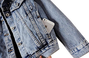 Chaqueta de mezclilla para mujer, ropa de calle elegante, prendas de vestir exteriores ligeras, armario elegante esencial para trajes modernos de todos los días - Product Image 3