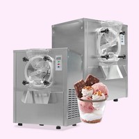 Machine à glace dure commerciale ICM-12, 15-20L/H, congélateur à gelato en acier inoxydable, 110V 220V, pour lait et fruits