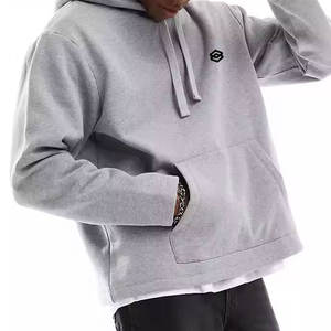 Sudadera con Capucha Extra Grande para Hombre, Diseño Personalizado, Transpirable, con Patrón Sólido, Sudadera de Invierno 100% Algodón Orgánico, Superventas - Product Image 2