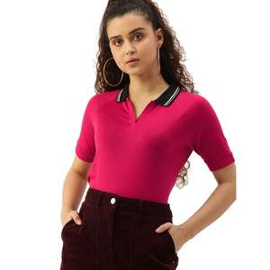 Polo de Mujer a la Moda, Corte Ajustado, Algodón Suave, Estilo Casual, Diseño Personalizado, Proveedor Mayorista de Boutique - Product Image 1