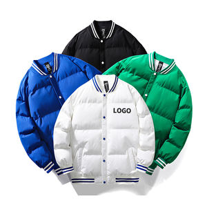 Chaqueta acolchada de invierno a la moda unisex con capucha Abrigos de lona transpirables Cierre de cremallera Venta caliente personalizable con servicios OEM - Product Image 2