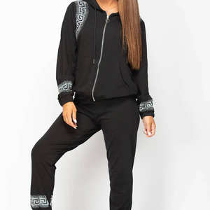 Ensemble de vêtements de sport pour femmes en gros, ensembles de survêtement pour femmes de haute qualité, ensembles de survêtement de course à pied, de gym, en polyester respirant pour femmes - Product Image 1