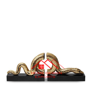 Decoración de mesa, pieza de exhibición de Metal para el hogar, Hotel, oficina, Decoración de mesa, diseño de hoja de fundición con acabado dorado - Product Image 6