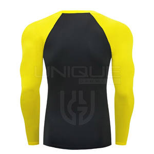 Por encargo de alta calidad Mma Rash Guard de manga larga Venta caliente Ropa de protección Rash Guards - Product Image 3
