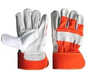 Guantes de trabajo de cuero dividido de vaca Guantes de seguridad industrial de alta resistencia para soldadura de construcción y trabajo agrícola - Product Image 2