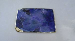 Tabla de servir de piedra de ágata blanca con chapado en oro, utensilios de cocina decorativos de corte de orgón pulido, estilo amoroso - Product Image 6