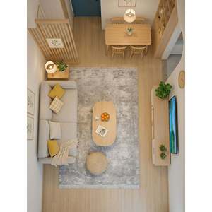 Wholesale Acrylic Area <b>Rug</b> BEGONVIL BG002 <b>Grey</b> Machine Made Turkish Carpet for <b>Living</b> <b>Room</b> Hotel Project - Product Image 1