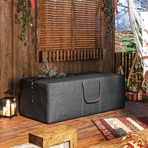 Outsunny 840L Sac d'arbre de Noël UV30 + étanche, tissu Oxford 600D avec double fermeture éclair et poignées, noir - Product Image 2