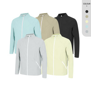 New Stylish Color Light Weight <b>Jacket</b> Full Zipper <b>Workout</b> Windbreaker with Zipper Pocket - Product Image 5