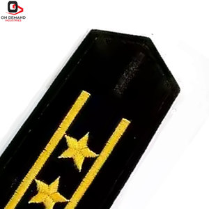 Export Quality <b>Sew</b>-<b>On</b> Embroidered Shoulder <b>Patches</b> Made with Premium Canvas Fabric Fine Threadwork Reliable for Sale - Product Image 5