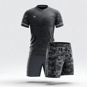 Uniformes de football personnalisés par sublimation, maillots de football à manches courtes imprimés, hauts de sport de football, uniforme de sport - Product Image 4