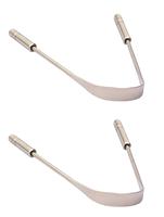 Grattoir à langue en acier inoxydable en forme de U avec manche rond antidérapant, l'arc circulaire de la Surface de la tête de grattage est une brosse à dents lisse