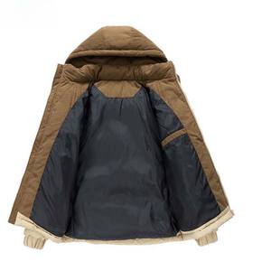 Service OEM Veste matelassée personnalisée Streetwear pour homme Hiver Veste unie pour homme Mode extérieure Vestes matelassées pour homme en vente - Product Image 3