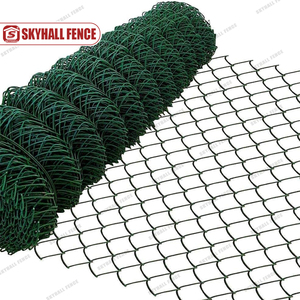 รั้วห่วงโซ่เคลือบพีวีซีสีเขียวสำหรับการก่อสร้างสวนที่ได้รับการ<span class=keywords><strong>รับรอง</strong></span>มาตรฐาน ISO CE - Product Image 5