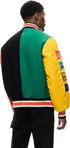 Chaqueta Universitaria Personalizada OEM 2024 de Lana con Bordado Chenille, Estilo Urbano, Manga Larga para Hombre - Product Image 4