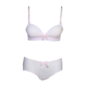 Ensemble soutien-gorge et culotte en mousse pour femme - Rose - Product Image 1