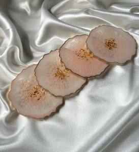 Ensemble de sous-verres en résine époxy faits à la main pour la table à manger, décoration de la maison, cuisine et bar, vente en gros en Inde - Product Image 3